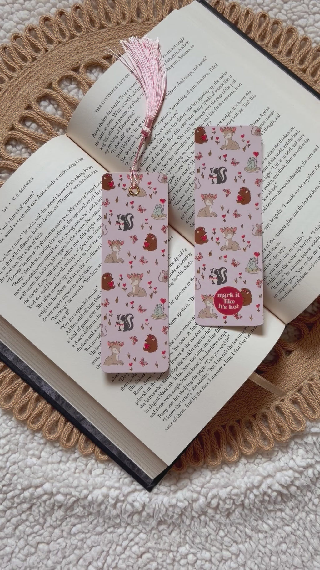 cupid's critters bookmark