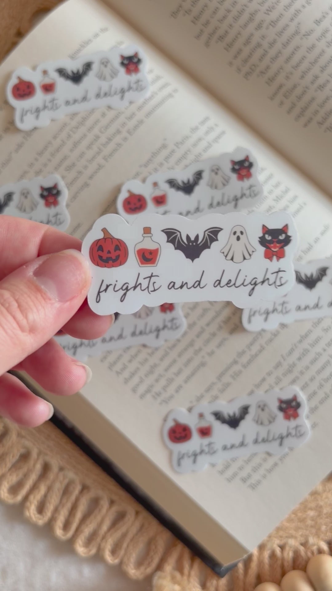 frights and delights sticker
