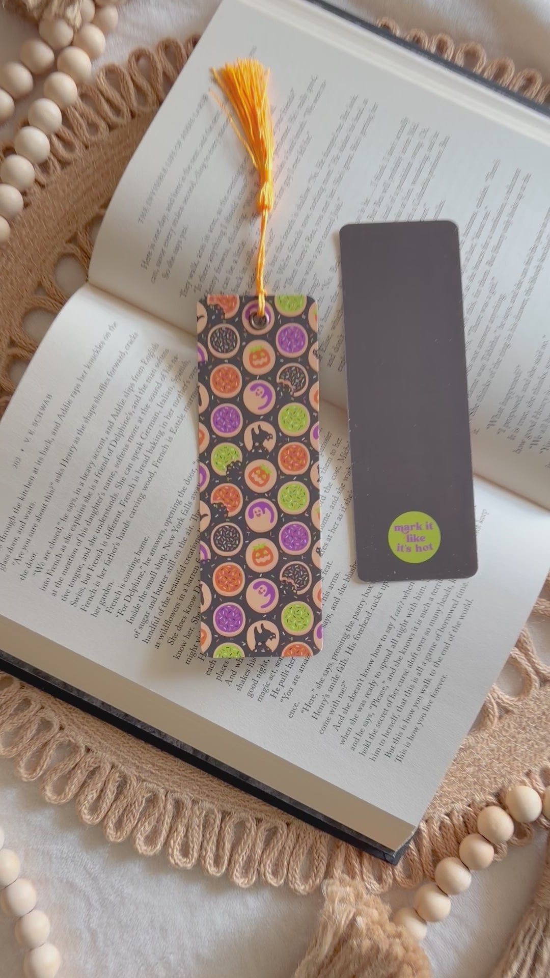 haunted cookies bookmark