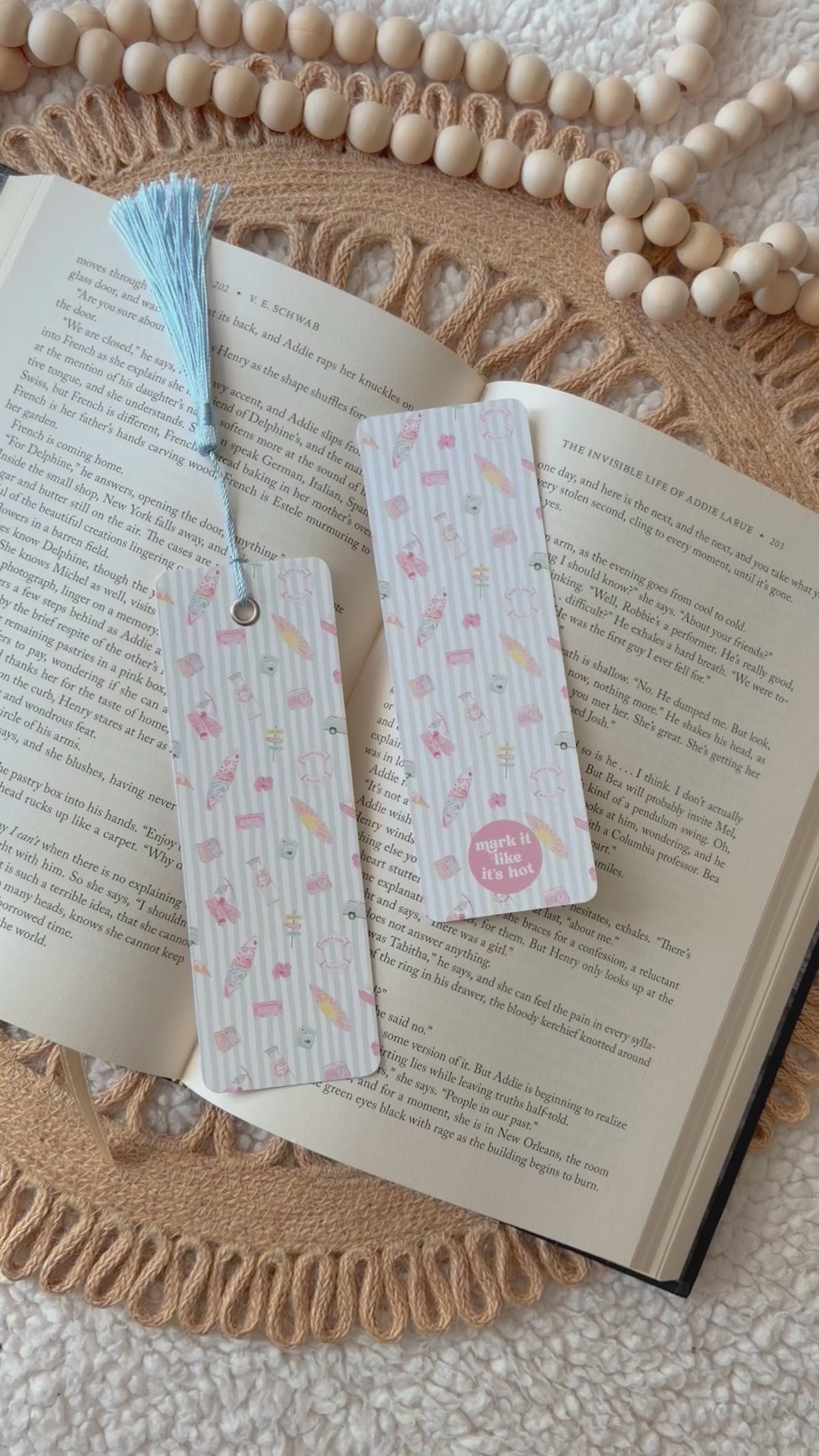 malibu summer bookmark