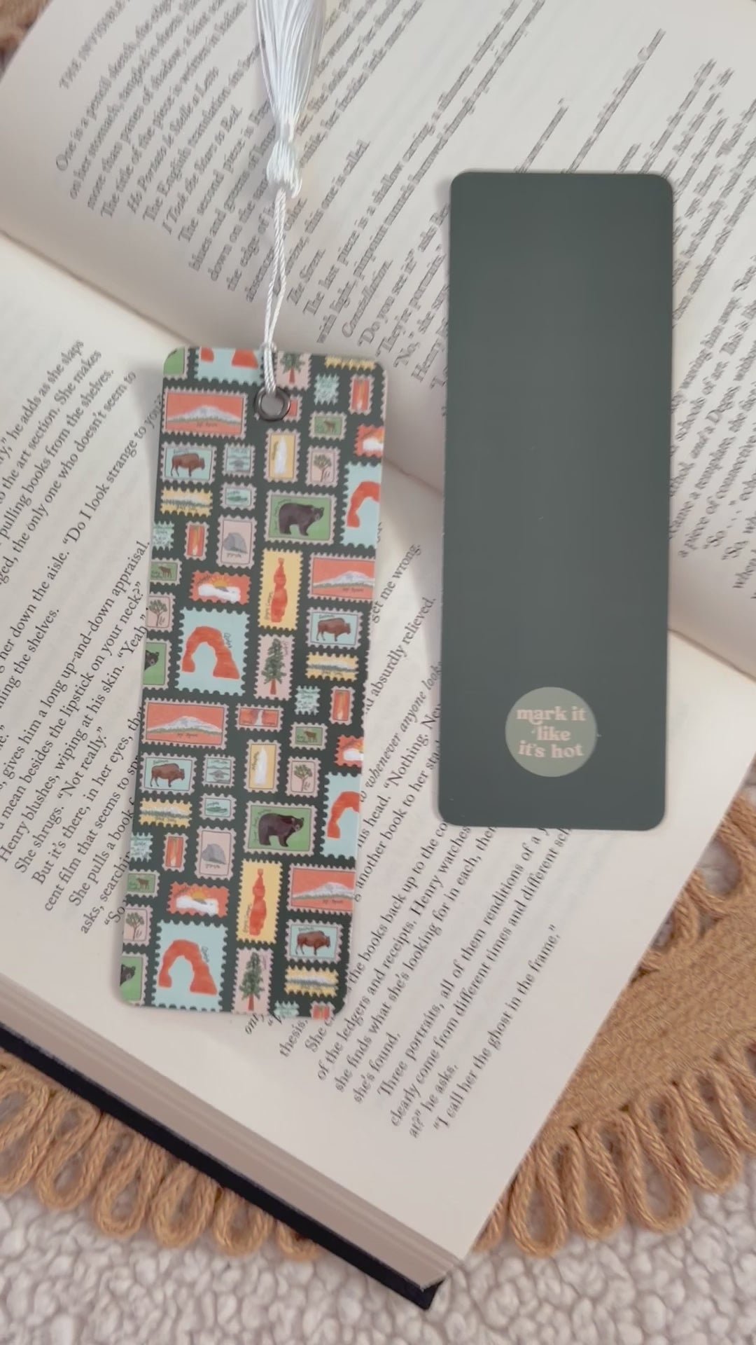 national park stamps bookmark