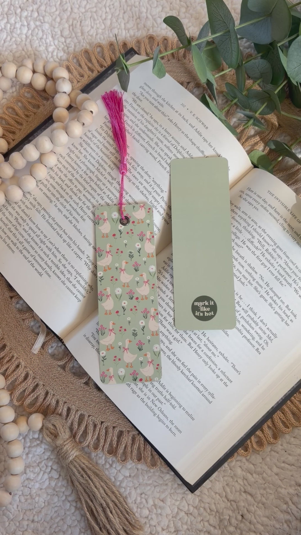 spring goose on the loose bookmark