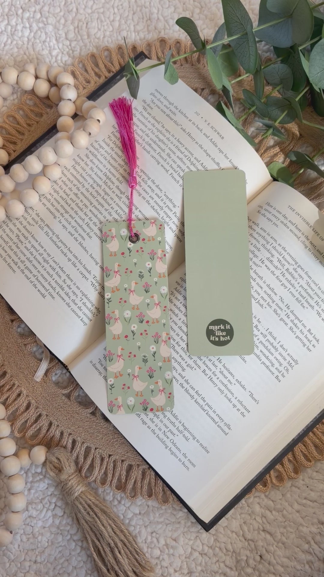 spring goose on the loose bookmark