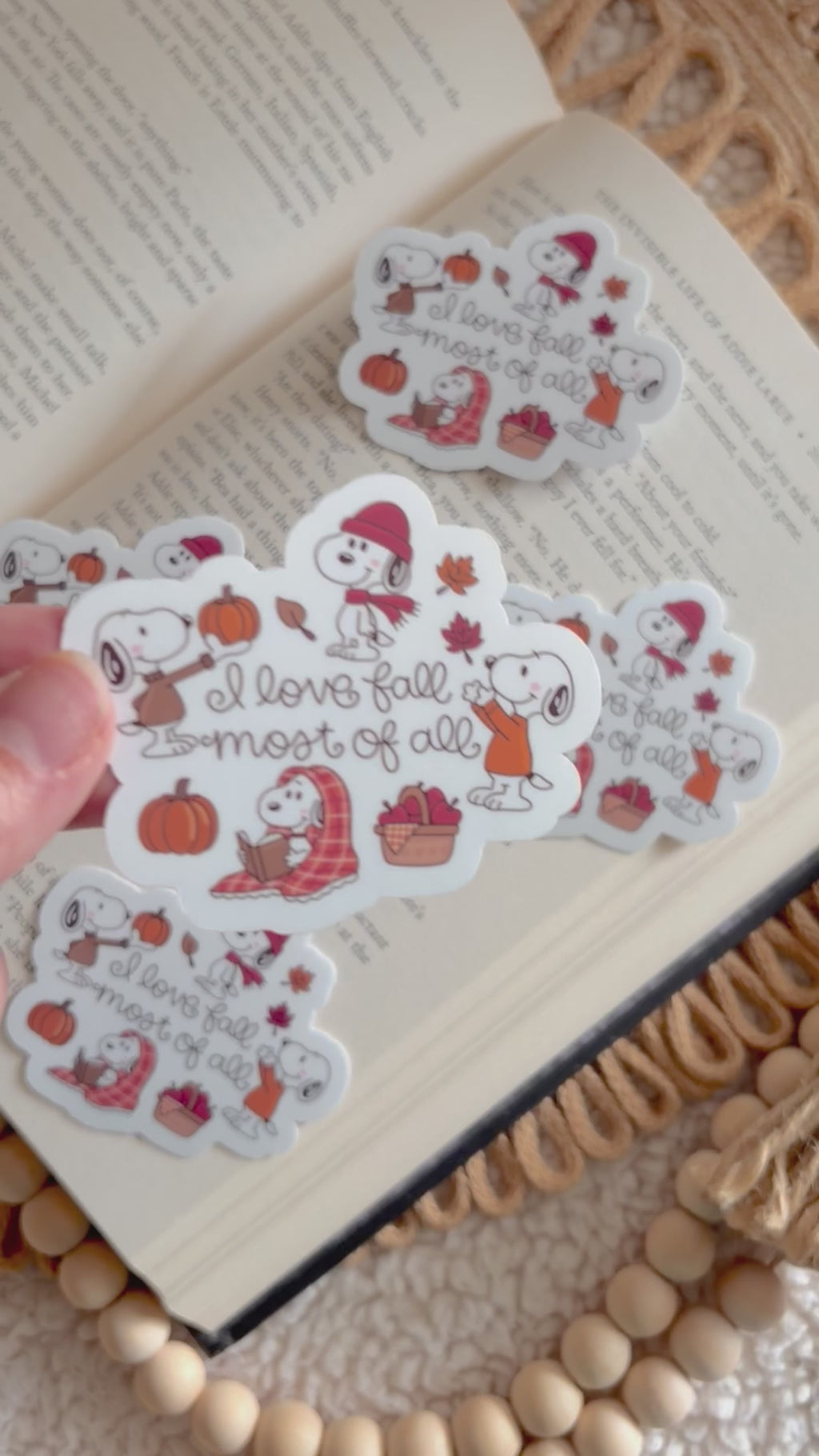 love fall most of all sticker
