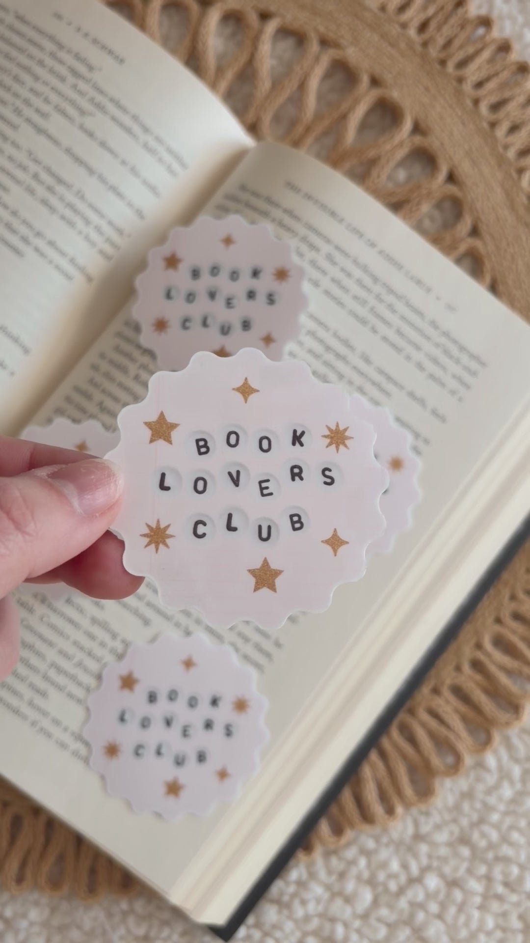 book lovers club sticker