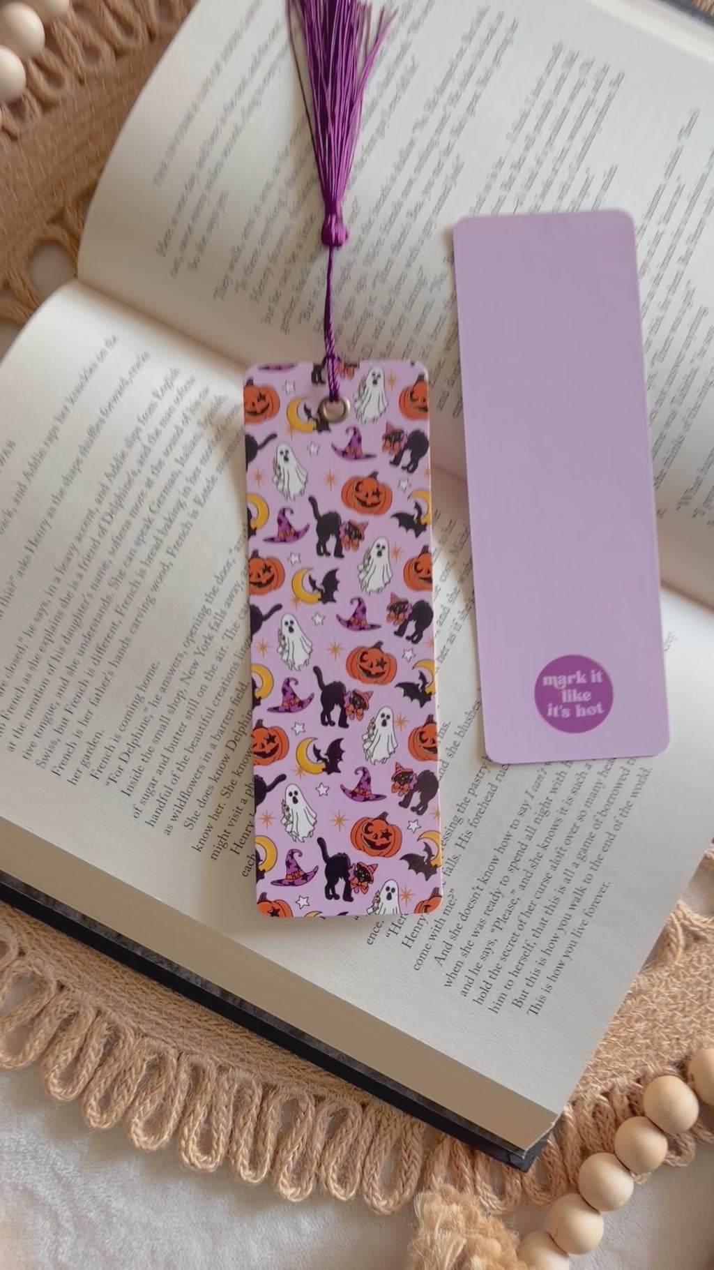 classic halloween bookmark
