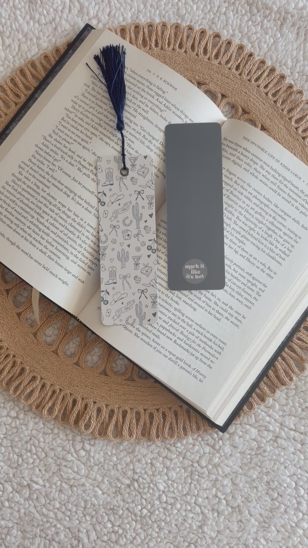 lucky cowgirl bookmark