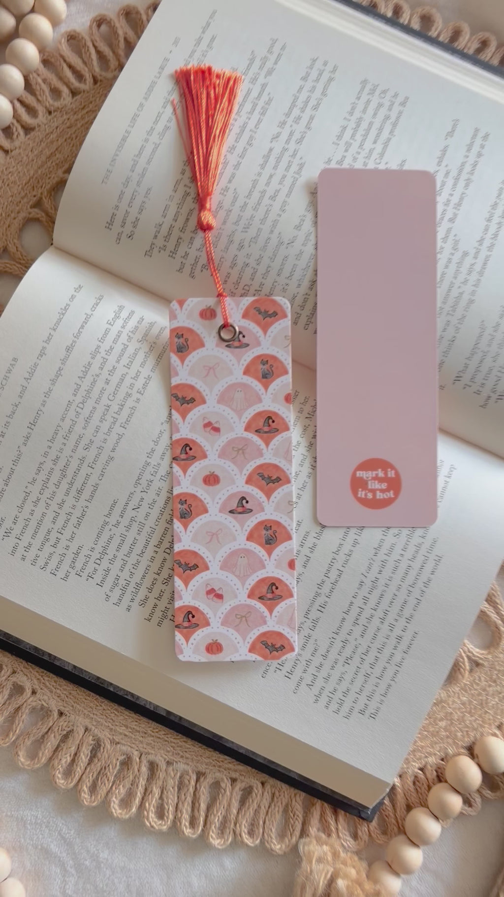 vintage halloween bookmark
