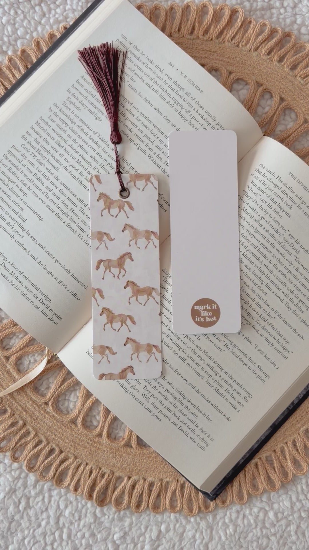 wild horses bookmark
