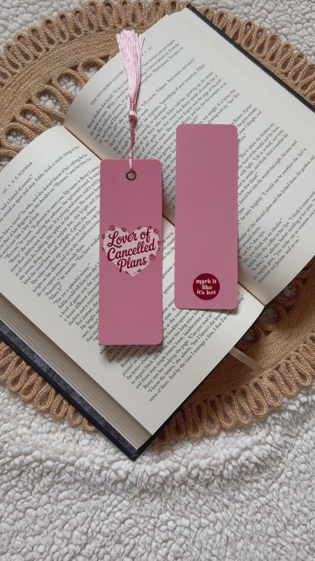 lover of cancelled plans bookmark